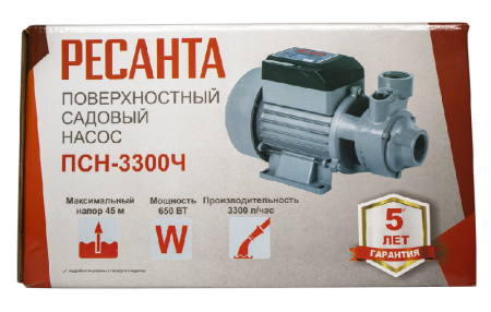 Поверхностный насос Ресанта ПСН-3300Ч по цене 6 090 руб. купить в Воронеже.