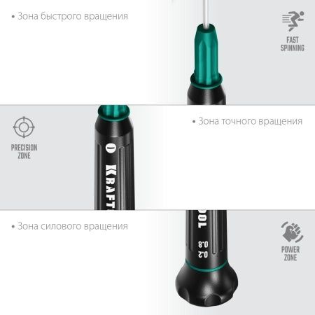 Precision отвертка для точных работ SL 0.8, KRAFTOOL по цене 272 руб. купить в Воронеже.