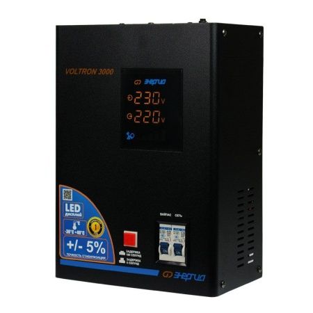 Стабилизатор напряжения Энергия Voltron 3000 (5%) по цене 9 250 руб. купить в Воронеже.