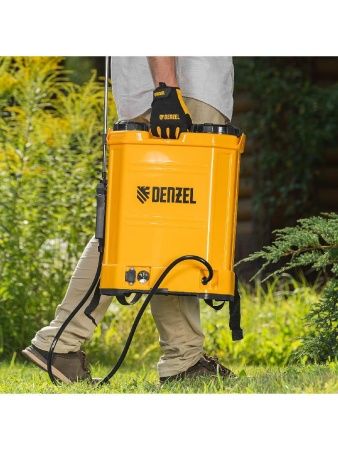Опрыскиватель ранцевый аккумуляторный D-16LA, 16 л, 12 В, 8 Ач Denzel по цене 5 460 руб. купить в Воронеже.