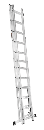 Лестница алюминиевая трехсекционная ВИХРЬ ЛА 3х12 по цене 23 087 руб. купить в Воронеже.