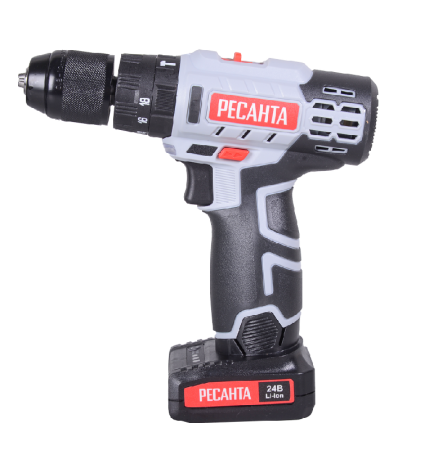 Дрель-шуруповерт аккумуляторная Ресанта ДА-24-2ЛК-У по цене 7 890 руб. купить в Воронеже.