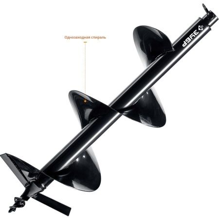 Шнек для мотобуров, грунт, d=250 мм, однозаходный, ЗУБР по цене 4 290 руб. купить в Воронеже.