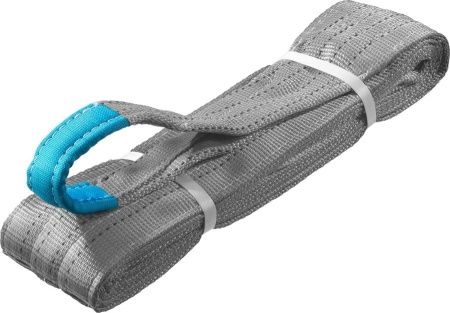 ЗУБР СТП-4/4 текстильный петлевой строп, серый, г/п 4 т, длина 4 м по цене 2 710 руб. купить в Воронеже.