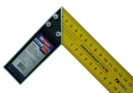 Угольник 250мм, металлический, СОЮЗ по цене 184 руб. купить в Воронеже.