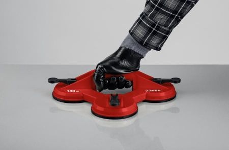 ЗУБР ″Мастер″. Стеклодомкрат пластмассовый, тройной, 140кг по цене 1 580 руб. купить в Воронеже.