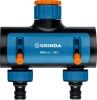 GRINDA PROLine TS-2, 3/4″-1″, распределитель двухканальный, поливочный, с внутренней резьбой GRINDA PROLine TS-2, 3/4″-1″, распределитель двухканальный, поливочный, с внутренней резьбой