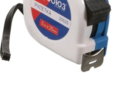 Рулетка 5х25мм, пластиковый корпус, СОЮЗ по цене 180 руб. купить в Воронеже.