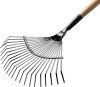 GRINDA 22 плоских зубца, 440х260х1500 мм, грабли садовые веерные, с деревянным черенком по цене 700 руб. купить в Воронеже.