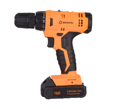 Дрель-шуруповерт ВИХРЬ ДА-18Л-2К по цене 4 190 руб. купить в Воронеже.