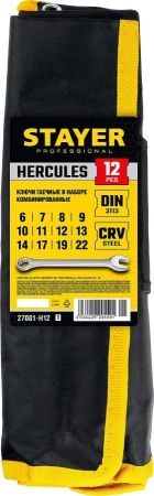 Набор комбинированных гаечных ключей 12 шт, 6 - 22 мм, STAYER HERCULES по цене 2 190 руб. купить в Воронеже.