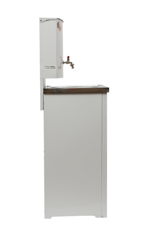 Умывальник дачный с подогревом "Люкс" ВИХРЬ, нержавейка, белый по цене 6 290 руб. купить в Воронеже.