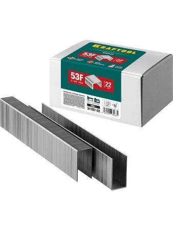 KRAFTOOL тип 20GA (53F/D/056) 22 мм, 5000 шт, скобы для степлера (31787-22)