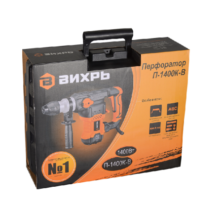 Перфоратор ВИХРЬ П-1400К-В по цене 8 490 руб. купить в Воронеже.