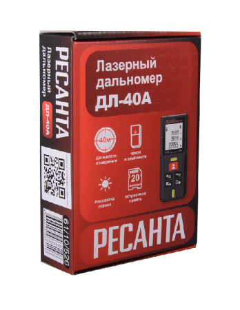 Лазерный дальномер РЕСАНТА ДЛ-40A по цене 1 840 руб. купить в Воронеже.