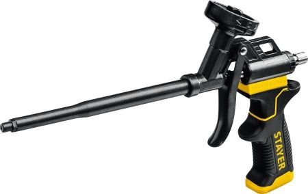STAYER BLACK PRO профессиональный пистолет для монтажной пены, с полным тефлоновым покрытием по цене 1 300 руб. купить в Воронеже. STAYER BLACK PRO профессиональный пистолет для монтажной пены, с полным тефлоновым покрытием по цене 1 300 руб. купить в Воронеже.
