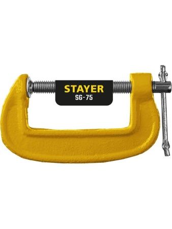 STAYER SG-75, 75 мм, чугунная струбцина G (3215-075) по цене 298 руб. купить в Воронеже.
