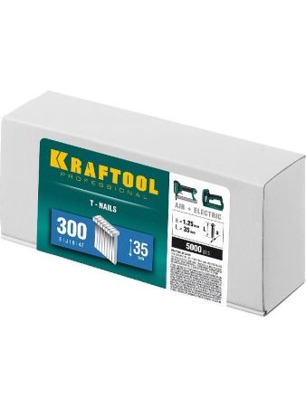 KRAFTOOL тип 18GA (47/300/F) 35 мм, 5000 шт, гвозди для нейлера (31785-35) по цене 1 350 руб. купить в Воронеже.