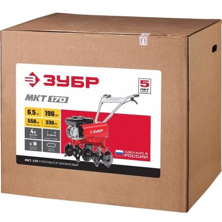 ЗУБР 6.5 л.с., бензиновый культиватор (МКТ-170) по цене 31 410 руб. купить в Воронеже.