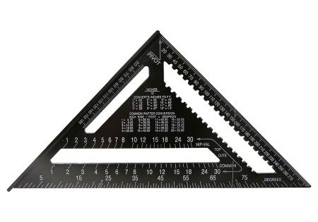 Угольник Свенсона 300мм, алюминиевый сплав, чёрная оксидация, белая шкала, Sturm! по цене 2 340 руб. купить в Воронеже.