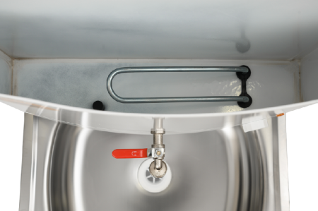 Умывальник дачный с подогревом "Люкс" ВИХРЬ, нержавейка, белый по цене 6 290 руб. купить в Воронеже.