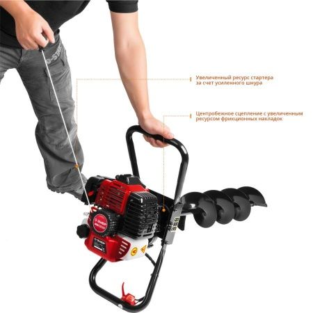 Мотобур (бензобур), d=60-150 мм, 43 см3, 1 оператор, ЗУБР по цене 16 860 руб. купить в Воронеже.