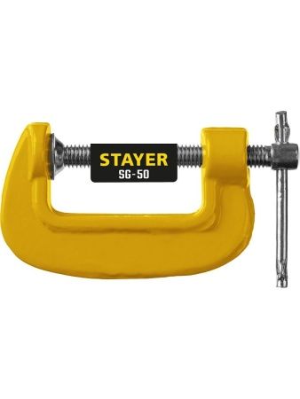 STAYER SG-50, 50 мм, чугунная струбцина G (3215-050) по цене 220 руб. купить в Воронеже.