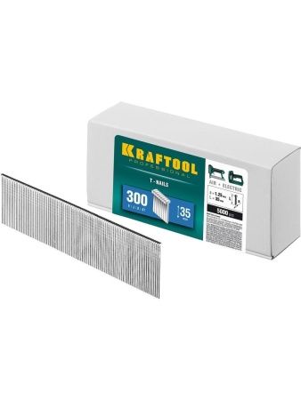 KRAFTOOL тип 18GA (47/300/F) 35 мм, 5000 шт, гвозди для нейлера (31785-35)