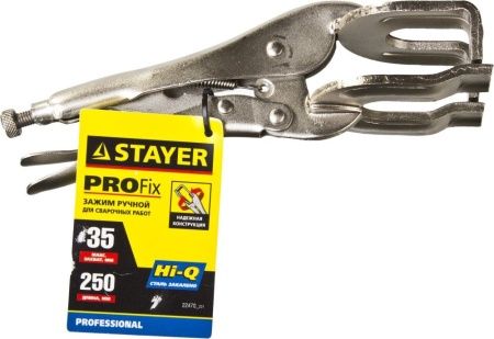 STAYER Pro-Fix 250 мм, зажимные клещи (22470) по цене 1 180 руб. купить в Воронеже.