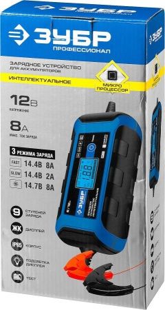 ЗУБР ЗУ-160 зарядное устройство: 12В, 8А. по цене 7 340 руб. купить в Воронеже.