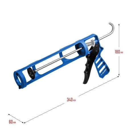 ЗУБР скелетный пистолет для герметика ДОКА, антикапельная система, 310 мл. Серия Профессионал по цене 640 руб. купить в Воронеже.