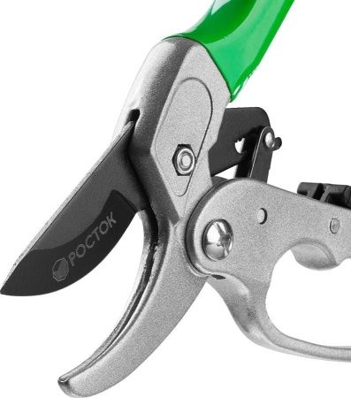 PC-33 Секатор с алюминиевыми рукоятками, с эфесом, контактный, 200 мм, РОСТОК по цене 700 руб. купить в Воронеже.