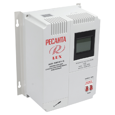 Стабилизатор напряжения серии LUX РЕСАНТА АСН-5000Н/1-Ц по цене 11 390 руб. купить в Воронеже.