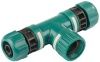 RACO ORIGINAL внутренняя резьба 3/4" - шланг 1/2" - шланг 1/2", Т - образный, тройник из ударопрочного пластика