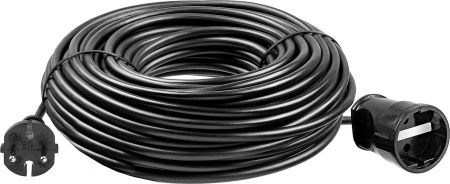 Силовой удлинитель-шнур ЗУБР ПВС 2x0.75 50м 2200Вт, ПВС 207-Ш по цене 1 940 руб. купить в Воронеже.