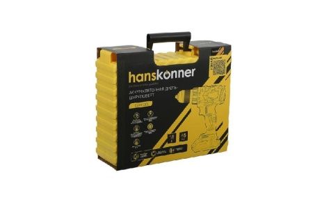 Аккумуляторный шуруповерт Hanskonner  HCD1865BL Unibattery по цене 14 990 руб. купить в Воронеже.