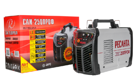 Сварочный аппарат инверторный Ресанта САИ 250 ПРОФ по цене 31 690 руб. купить в Воронеже.