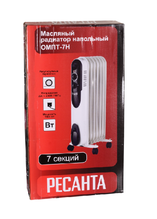 Масляный радиатор РЕСАНТА ОМПТ-7Н по цене 3 490 руб. купить в Воронеже.
