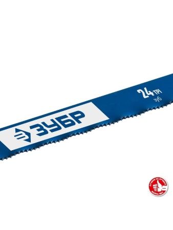 ЗУБР Биметалл-24, 24 TPI, 300 мм, Биметаллическое полотно по металлу, Профессионал (15855-24-1) по цене 172 руб. купить в Воронеже.