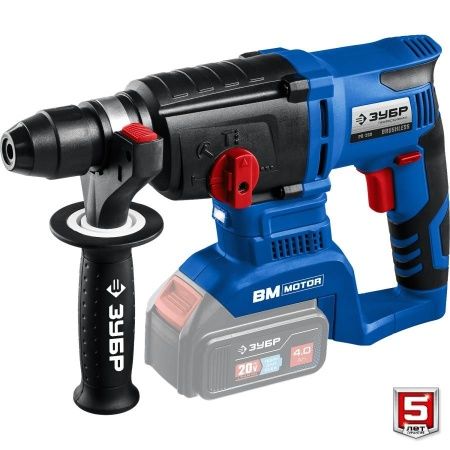 ЗУБР 20В бесщеточный перфоратор, без АКБ, в коробке, Профессионал. PB-260 по цене 10 720 руб. купить в Воронеже.