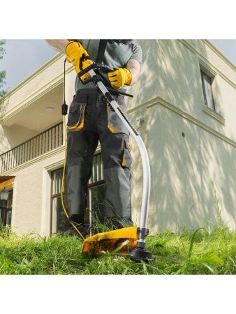 Триммер электрический TE-1100, 1100 Вт, 380 мм, катушка, разборная штанга Denzel по цене 6 490 руб. купить в Воронеже.