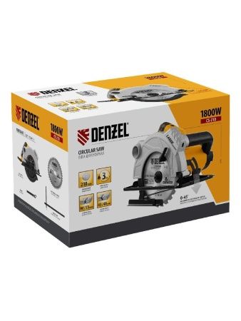 Пила циркулярная CS-210, 1800 Вт, 210 мм Denzel по цене 12 080 руб. купить в Воронеже.