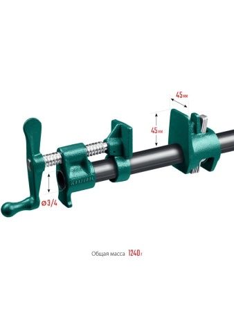 KRAFTOOL PC-34, 3/4″, трубная струбцина (32302-1) по цене 2 460 руб. купить в Воронеже.