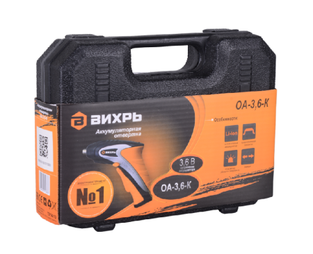 Аккумуляторная отвертка ВИХРЬ ОА-3,6-К по цене 1 290 руб. купить в Воронеже.