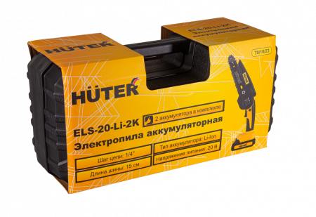 Аккумуляторная цепная пила Huter ELS-20-Li-2К по цене 4 290 руб. купить в Воронеже.