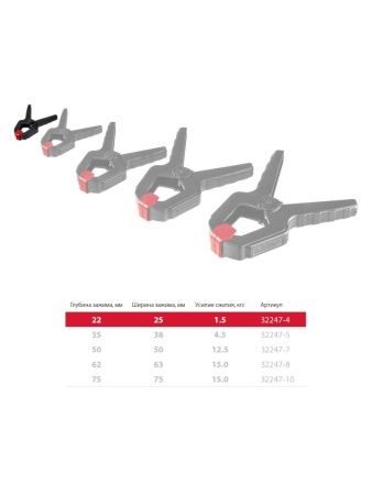 ЗУБР МЗ-40, 38 х 38 мм, пружинный зажим (32247-4) по цене 90 руб. купить в Воронеже.