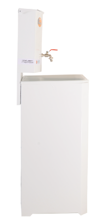 Умывальник дачный с подогревом "Люкс" ВИХРЬ, пластик, белый по цене 5 090 руб. купить в Воронеже.