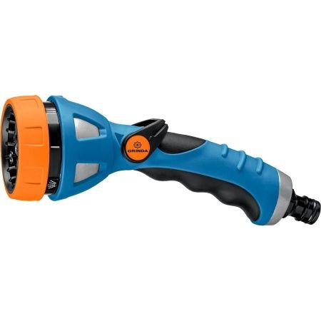GRINDA PROLine XM-7, 7 режимов, пистолет поливочный металлический с TPR по цене 1 620 руб. купить в Воронеже.