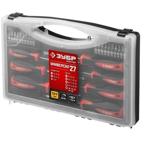 ЗУБР Универсал-27 набор отверток с насадками 27 шт по цене 1 810 руб. купить в Воронеже.