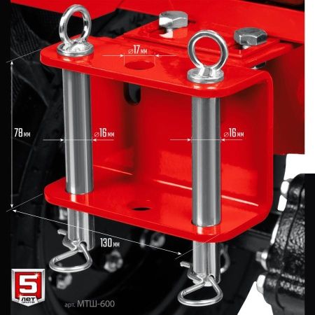 ЗУБР 9 л.с., мотоблок с ВОМ (МТШ-600) по цене 74 920 руб. купить в Воронеже.